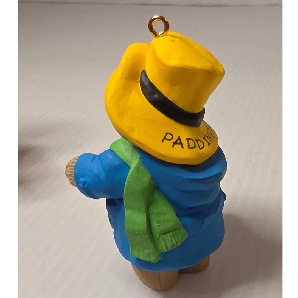 Eden Toys Paddington Bear‎ Ornament OS Blue Yellow Excellent 1986 Vintage